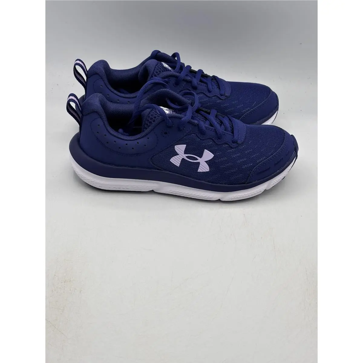 Under Armour Charged Assert 10 Shoes Womens Size 6 Blue Purple 3026179-501