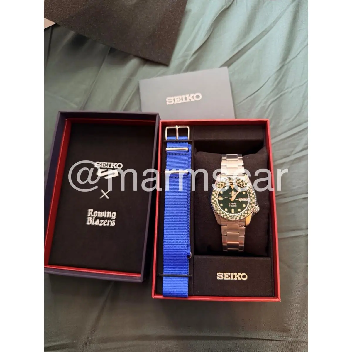 Order Confirmed Seiko 5 Rowing Blazers Wind Vintage Rally - Green 38mm - SRPM21