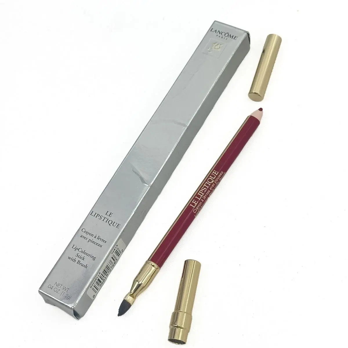 Lancome Le Lipstique Lipcolouring Stick with Brush Rougelle Fullsize Rare