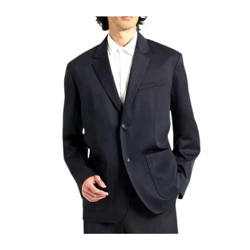 Rag Bone Men Blazer Size 44 Navy Blue Nikke Japan Fine Wool Two Button Jacket
