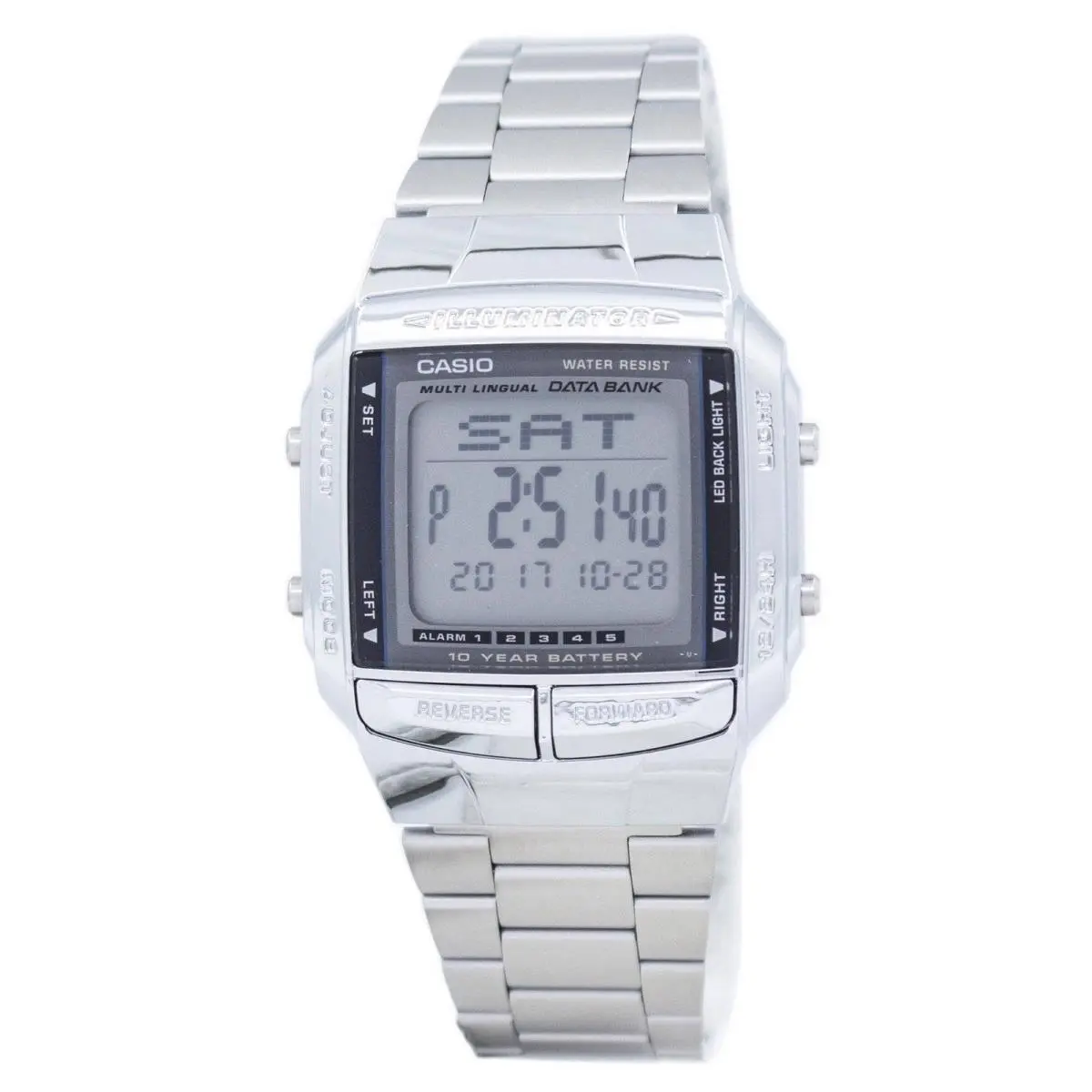 Casio Data Bank Illuminator Dual Time Alarm Sports Digital Mens Watch DB-360-1A