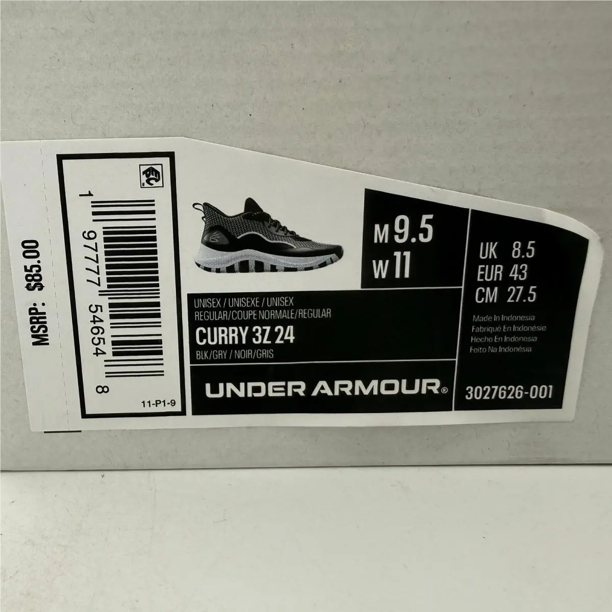 Under Armour shoes - Curry 3Z 24 - Curry - Black 0
