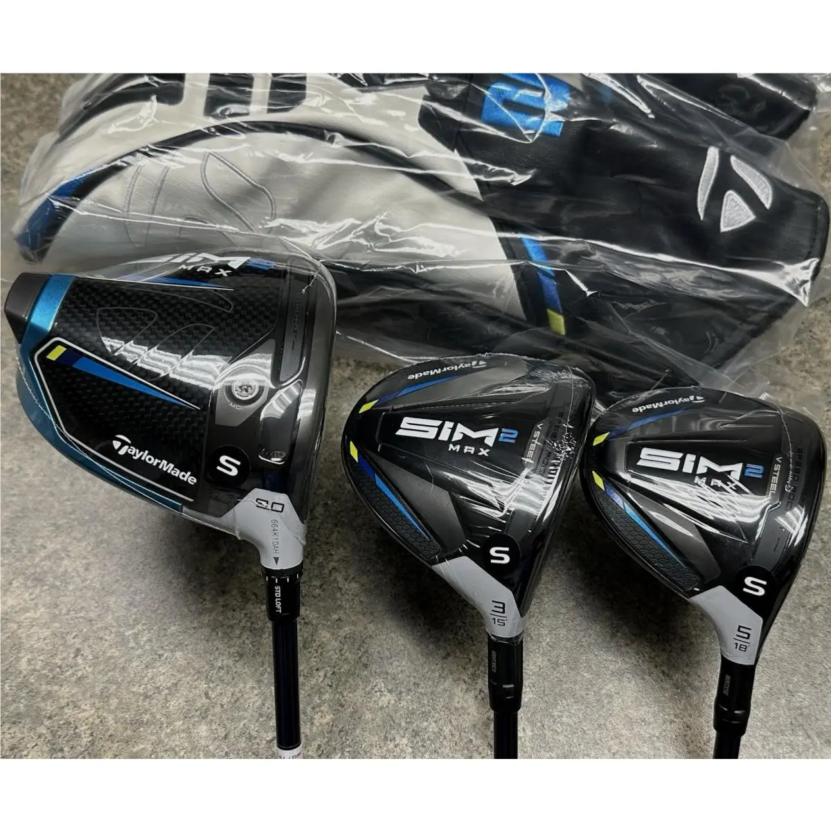 Taylormade SIM2 Max Right Hand Set Driver 3-Wood 5-Wood Ventus Stiff Flex
