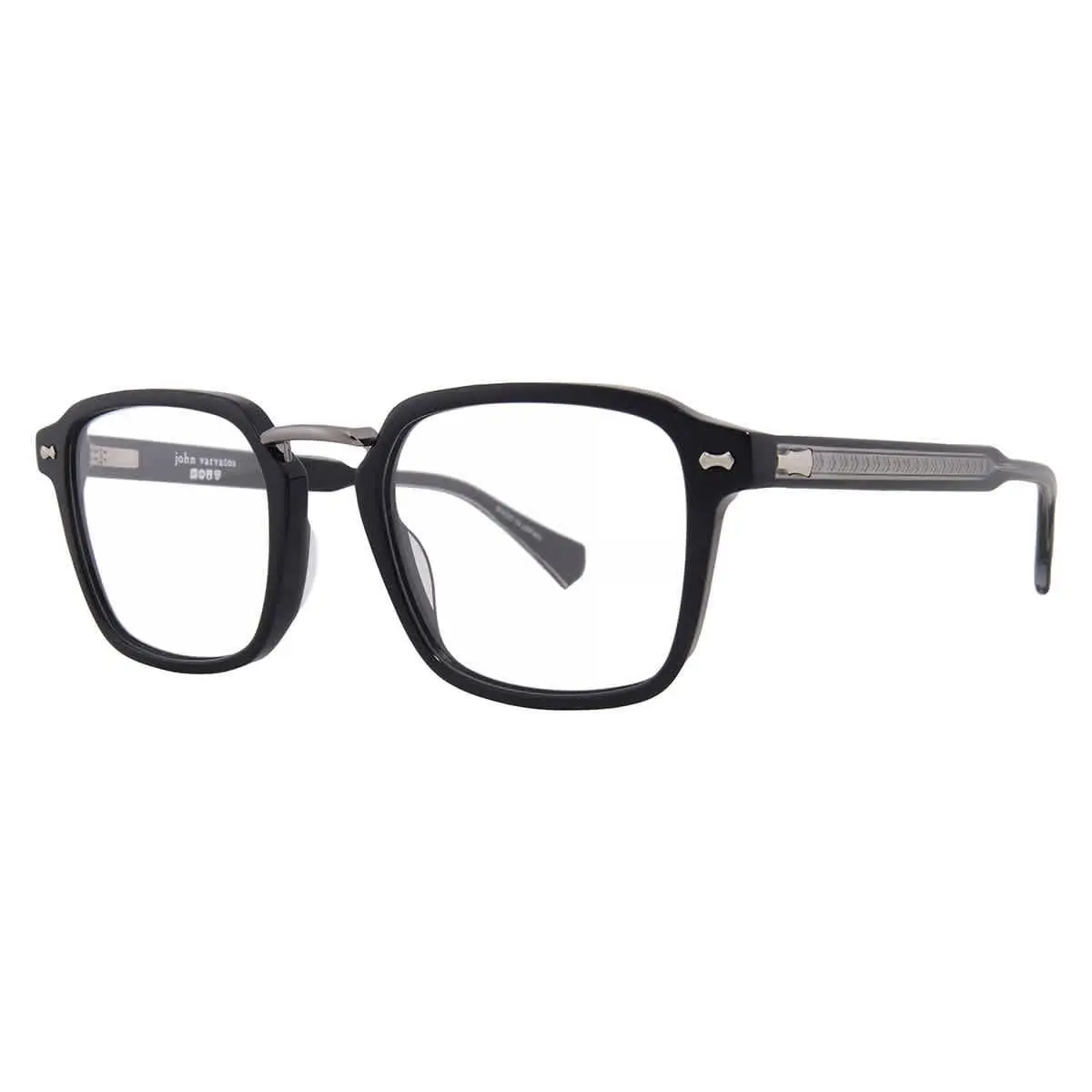 John Varvatos Demo Square Men`s Eyeglasses VJV427 0BLA 49 VJV427 0BLA 49