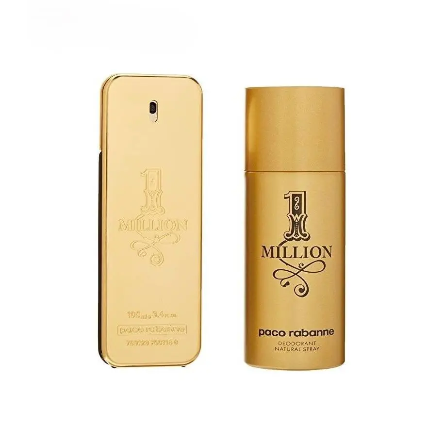 1 Million  For Men - 2 Pc Gift Set 3.4oz Edt Spray 5.1oz by Paco Rabanne