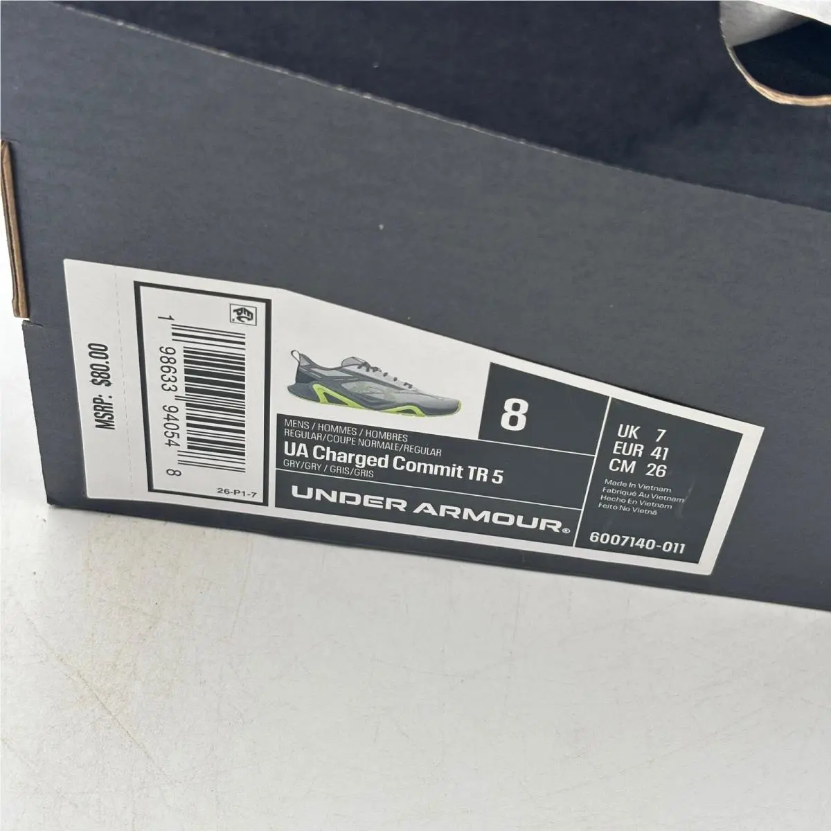 Under Armour shoes - Under Armour Charged Commit TR 5 - Gray 0