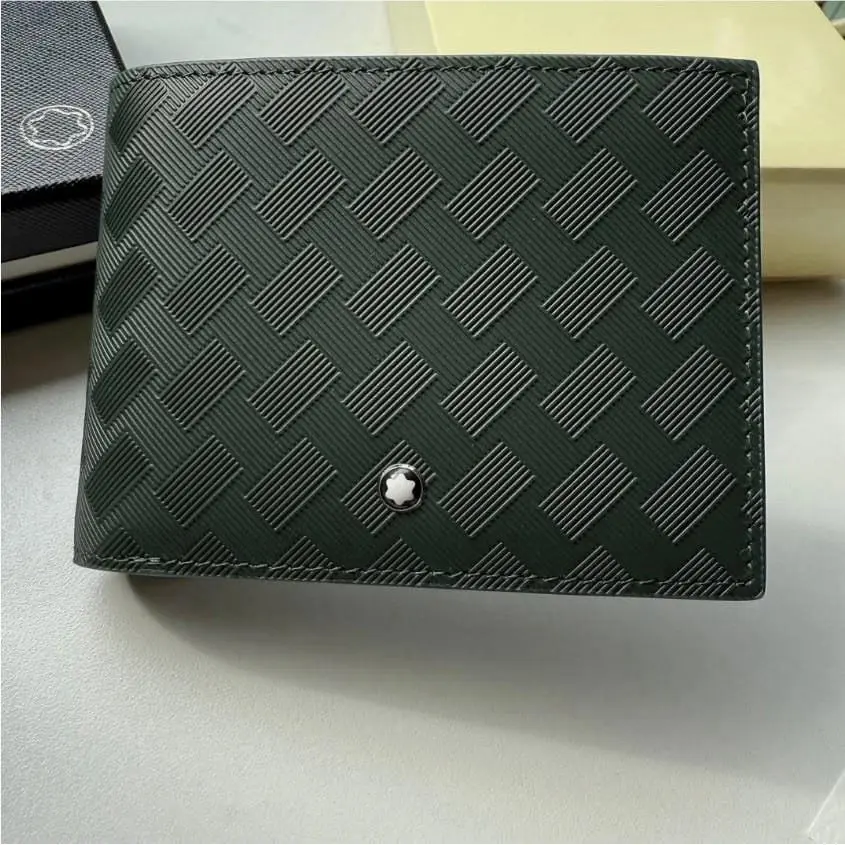 Montblanc Extreme 3.0 6CC Wallet British Green Leather Bifold Men Full Box