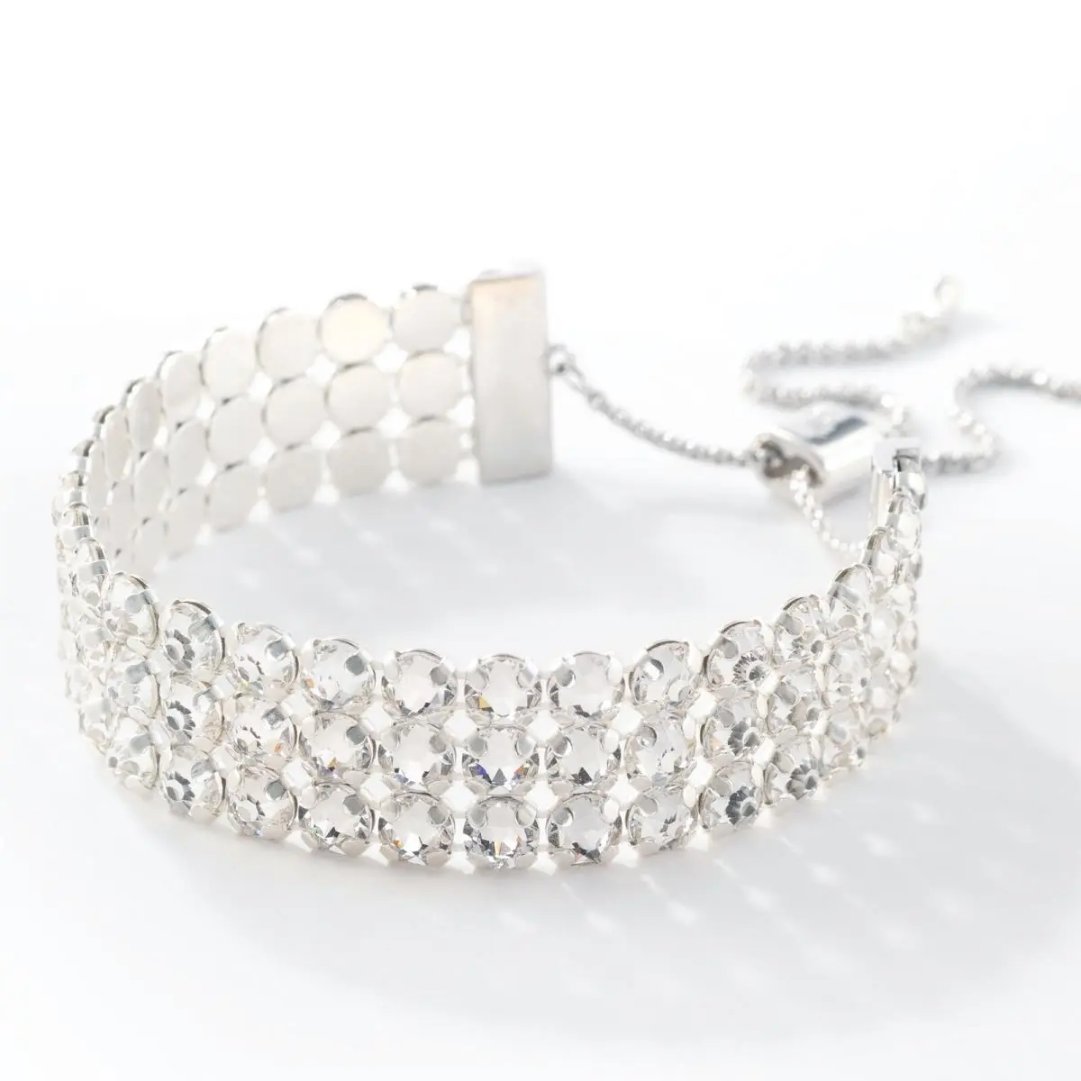 Swarovski Touchstone Crystal Out and About Bracelet Rhodium