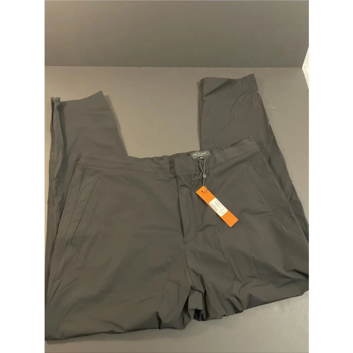 Rag Bone Athletic Pants - Pursuit Zander Technical Track Pants - Black Sz 2XL