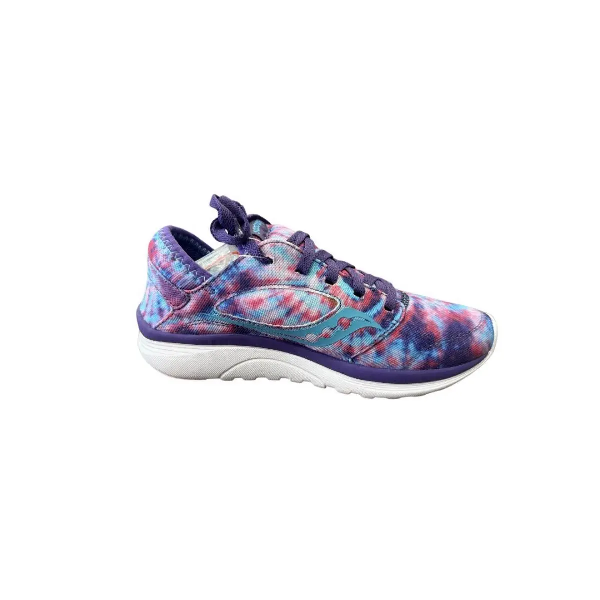 Saucony Women`s Kineta Relay Sneakers Tie Dye Multi Memory Foam S15244-26 SZ 6.5