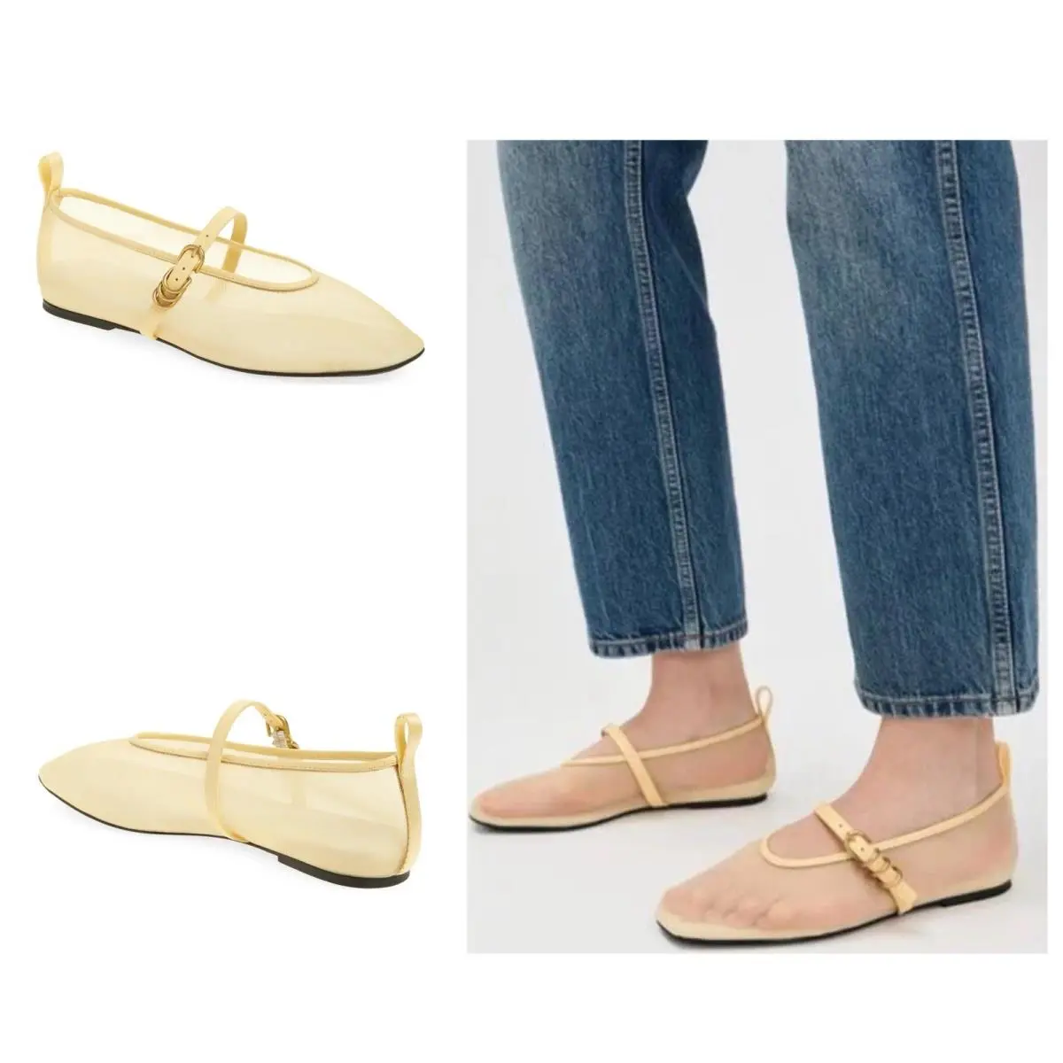 Rag Bone Spire Mesh Mary Jane In Honey Size: 41 US 11