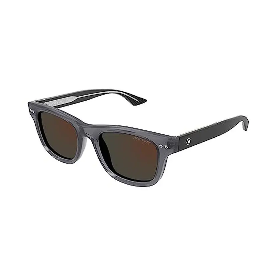 Unisex  MB0254S Square Sunglasses MB0254S Gray by Montblanc