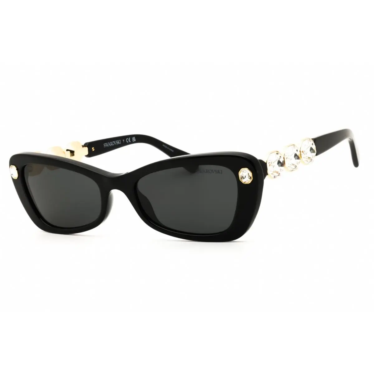 SK6033-1001-54 Sunglasses Frame Size 54mm 145mm 19mm Black Women by Swarovski