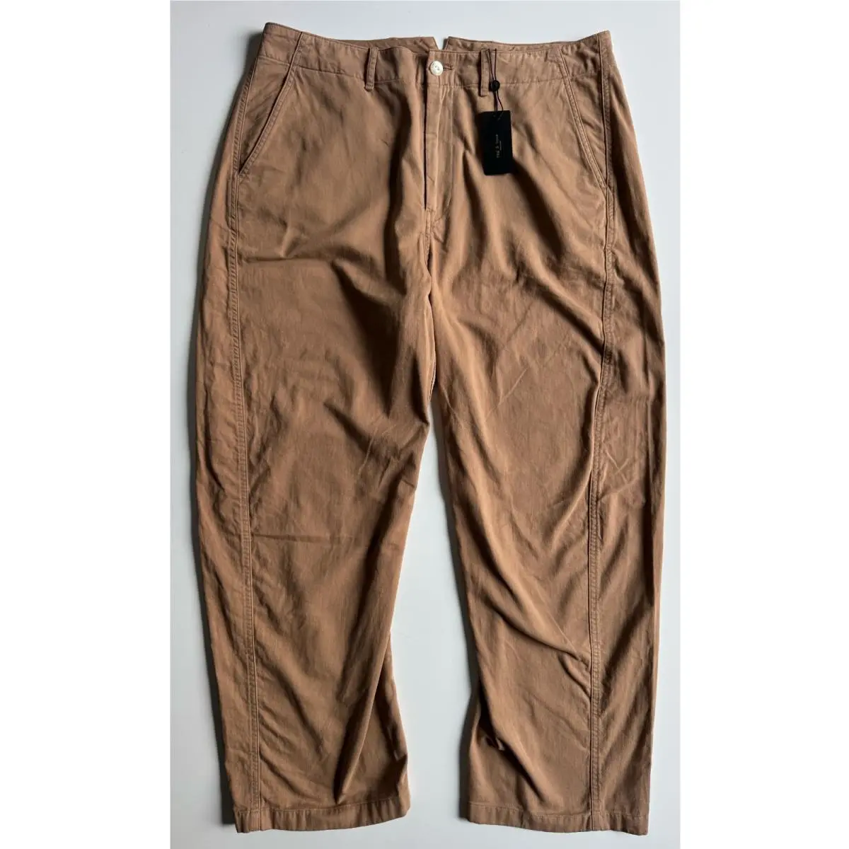 Rag Bone Jones Wide-leg Pant Womens 12 Khaki Beige Chino Cotton Twill