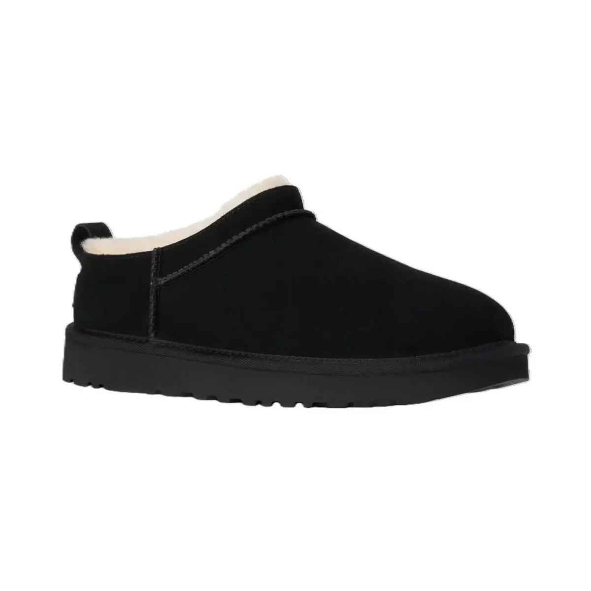 Women`s Ugg Classic Micro Pull Tab Round Toe Booties Black SZ 6