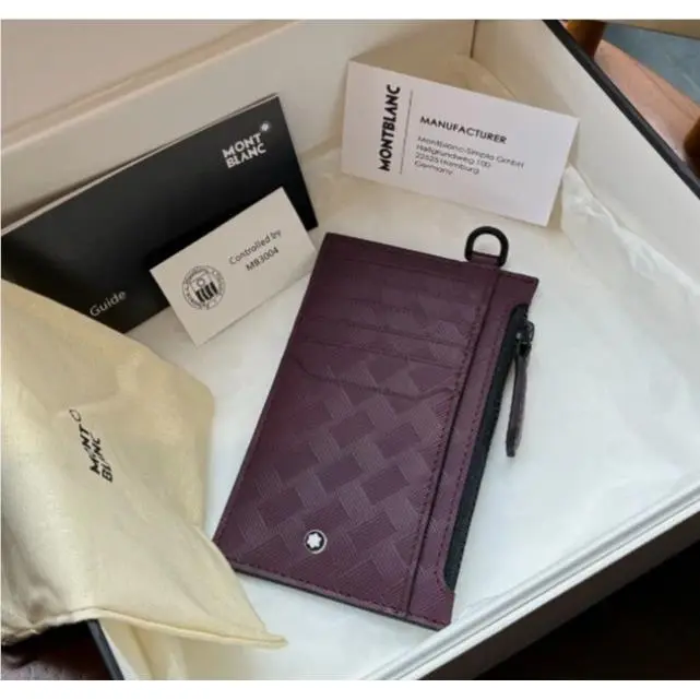 Montblanc Extreme 3.0 8CC Red Leather Wallet Made In Italy Luxury