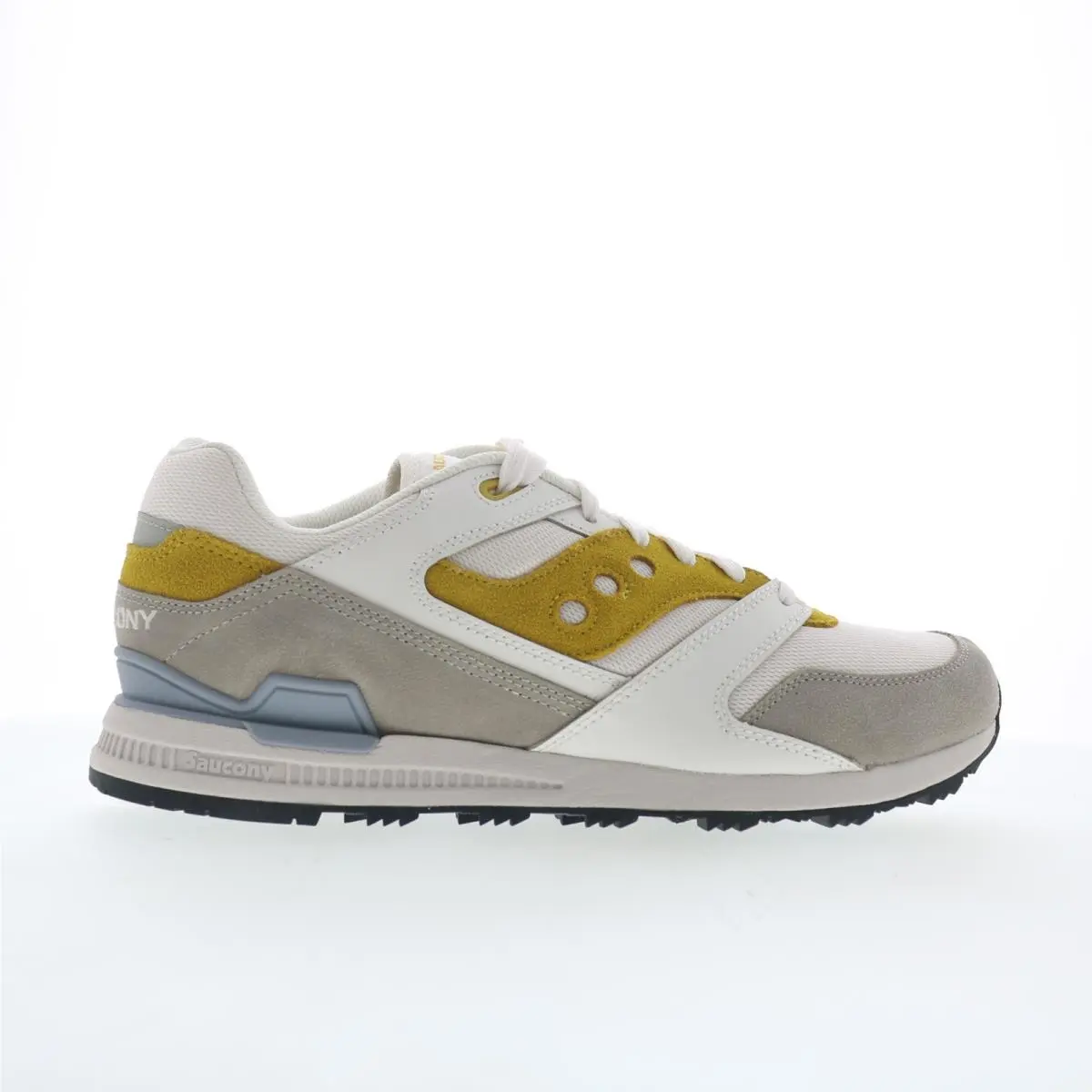 Saucony Courageous S70847-3 Mens White Suede Lace Up Lifestyle Sneakers Shoes 10