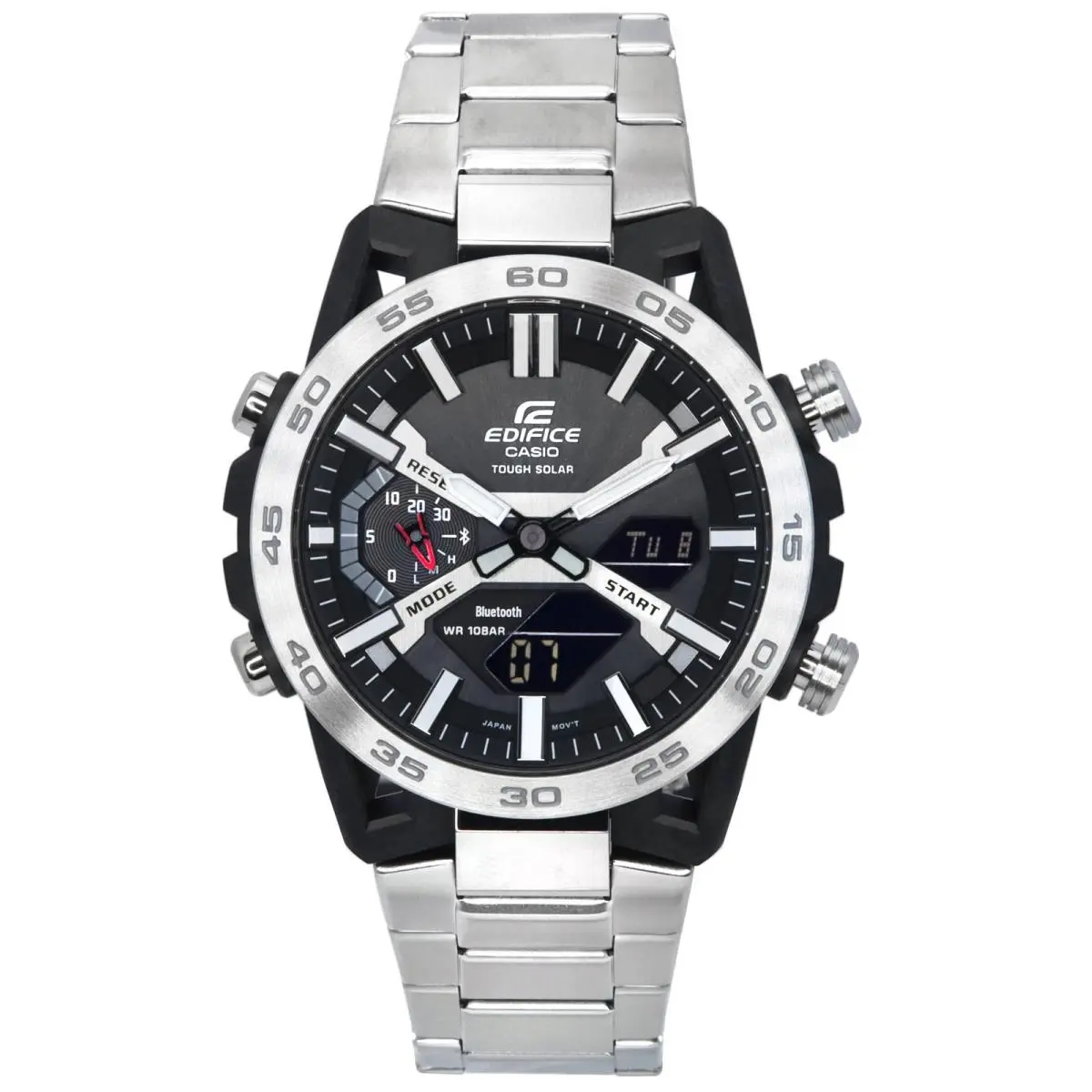 Edifice Sospensione Bluetooth Mobile Link Solar ECB-2000D-1A Mens Watch by Casio