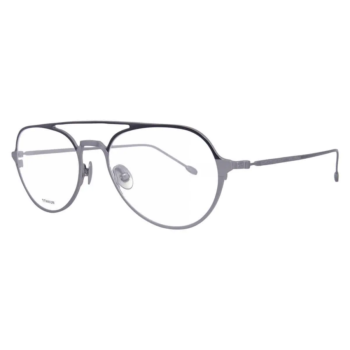 John Varvatos Demo Pilot Men`s Eyeglasses V164 0GUN 53 V164 0GUN 53