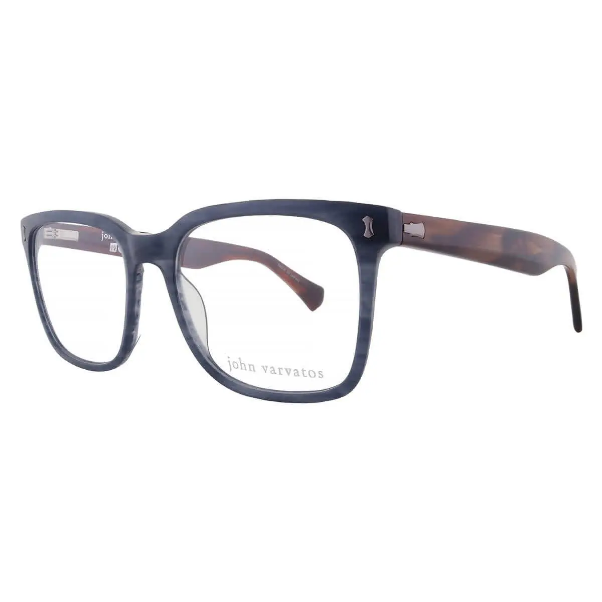 John Varvatos Demo Square Men`s Eyeglasses V415 0BLE 54 V415 0BLE 54