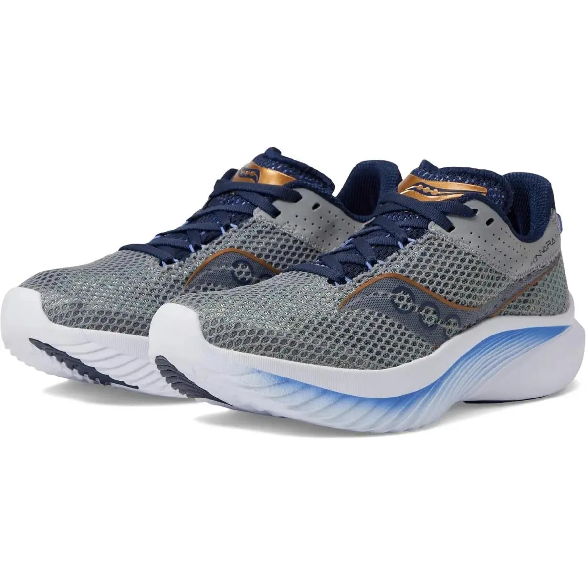 Saucony Kinvara 14 Womens Size 9 Running Shoes Grey Breathable Sneakers - Gray