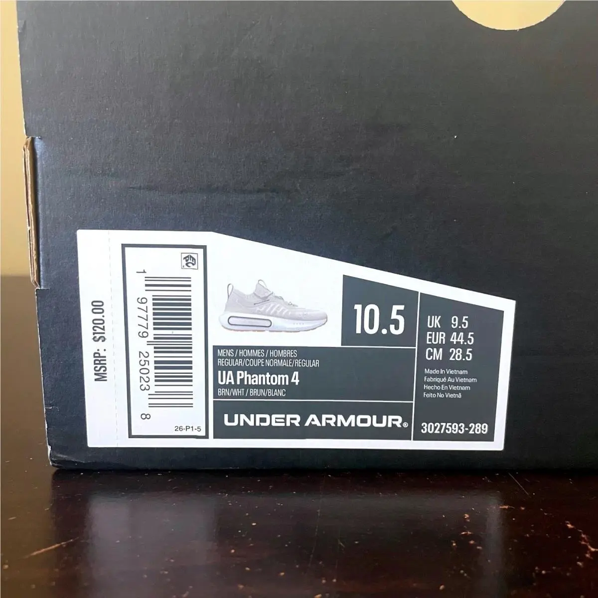 Under Armour shoes - UA Phantom 4 - Phantom - Brown 6