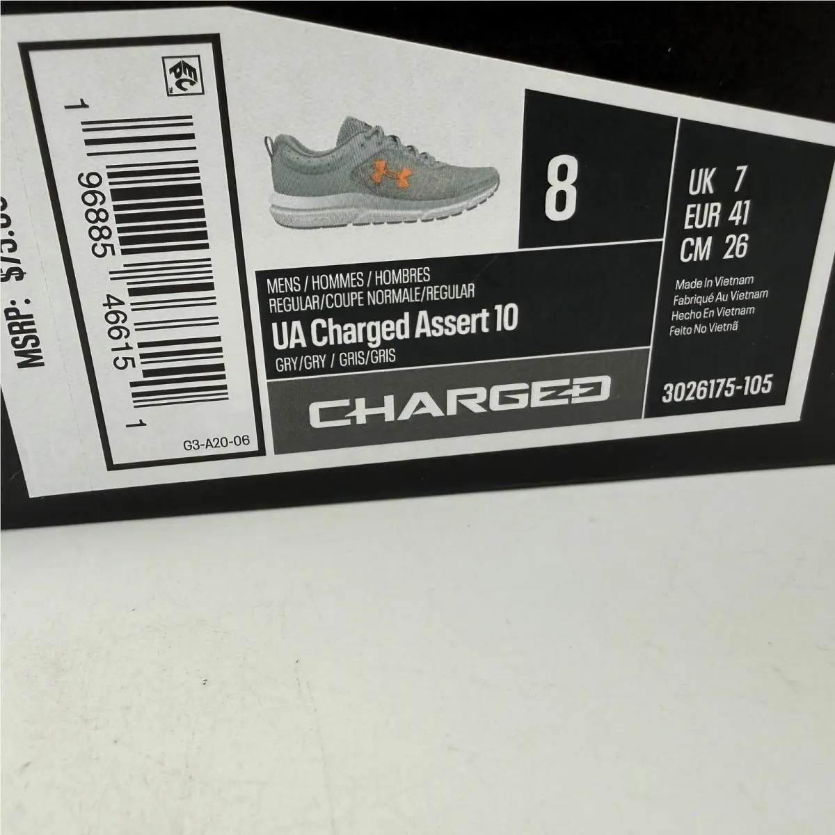 Under Armour shoes - Under Armour Charged Assert 10 - Gray 0
