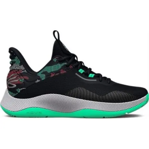 Under Armour Unisex Curry Hovr Splash 3 Basketball Shoe Black/antifreeze/metalli