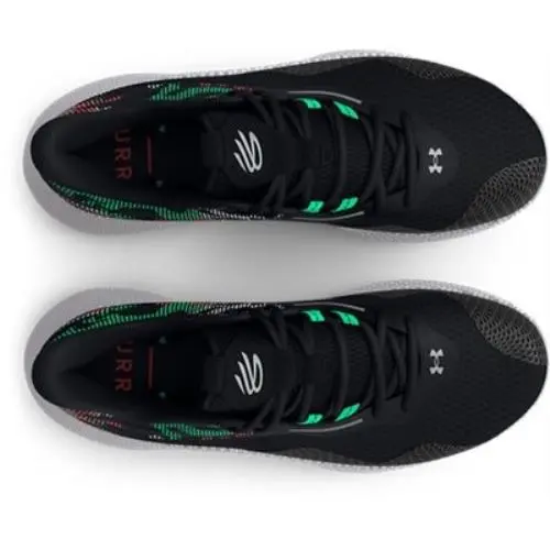 Under Armour shoes - BLACK-ANTIFREEZE-METALLIC SILVER (UPC: 196039383174) 1