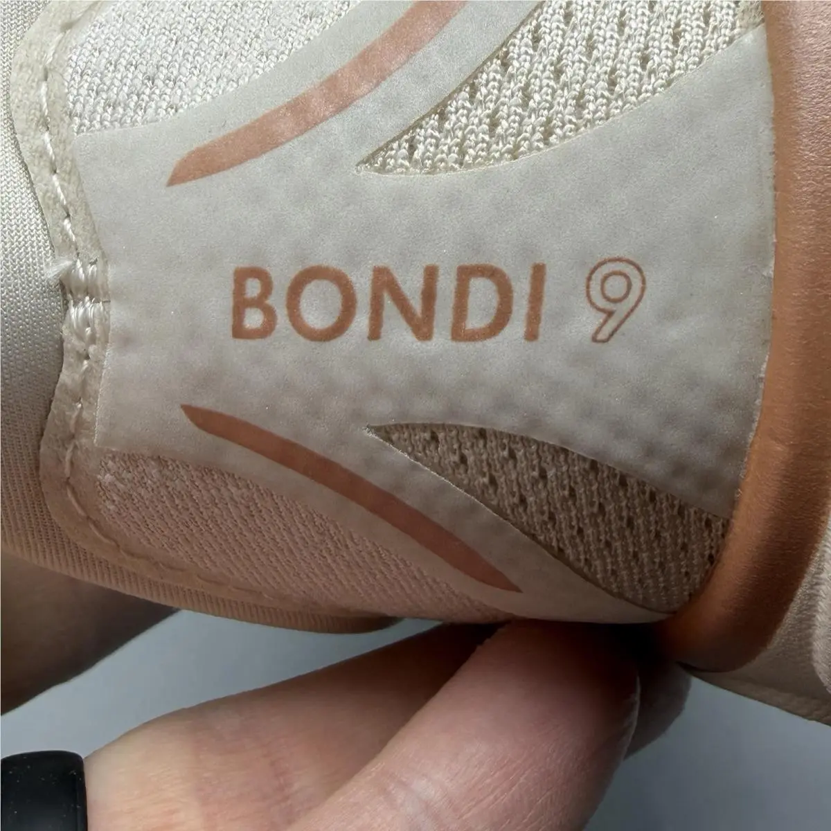 Hoka shoes - Hoka One One Bondi 9 - 1162012 OSG - Oat Milk/Rose Gold (UPC: 0198605654435) 9