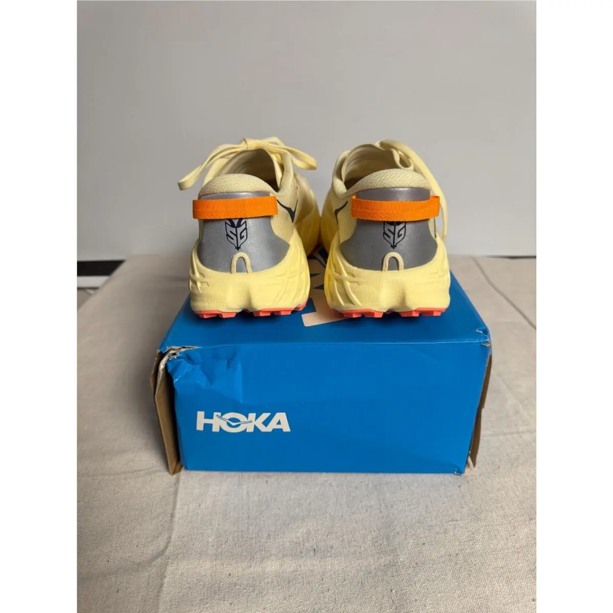 Hoka shoes - Hoka Speedgoat 7 - Speedgoat - 1171929-VWN - Yellow, Orange, Neon Flame, Vintage Yellow (UPC: 198605521553) 7