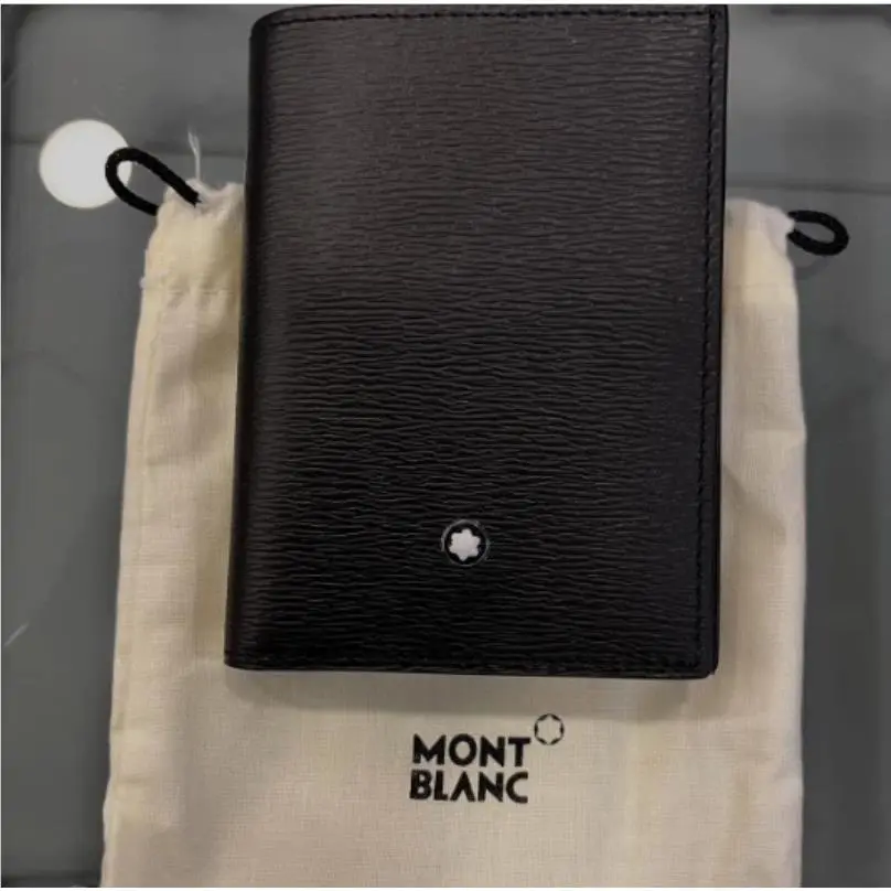 Montblanc Meisterstück 4810 Black Leather 4CC Card Holder Wallet Luxury