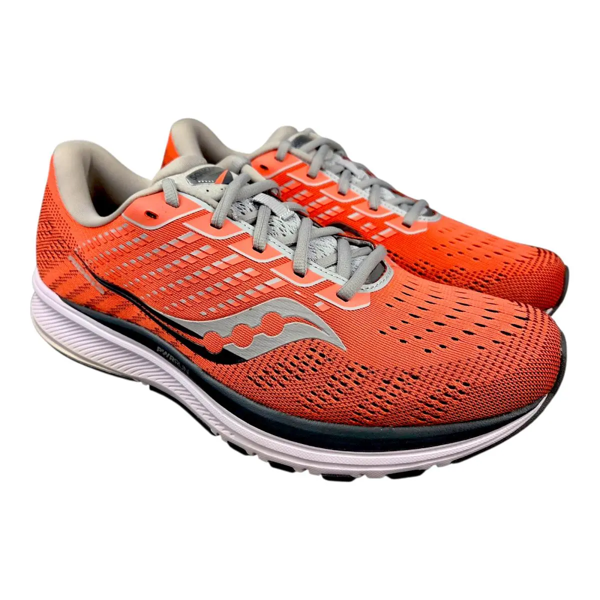 Saucony Ride 13 Running Shoes S10579-30 Orange Gray Lace-up Womens Size 11.5