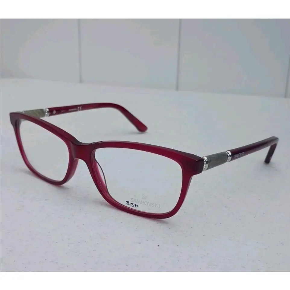Swarovski “flame” SW5158 069 Pink Crystal Eyeglasses Frame 55-15-140