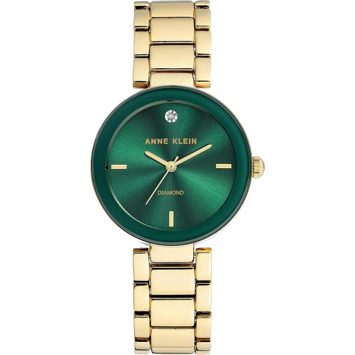 Anne Klein Women`s Diamond Dial Bracelet Watch - Elegant Timeless Design