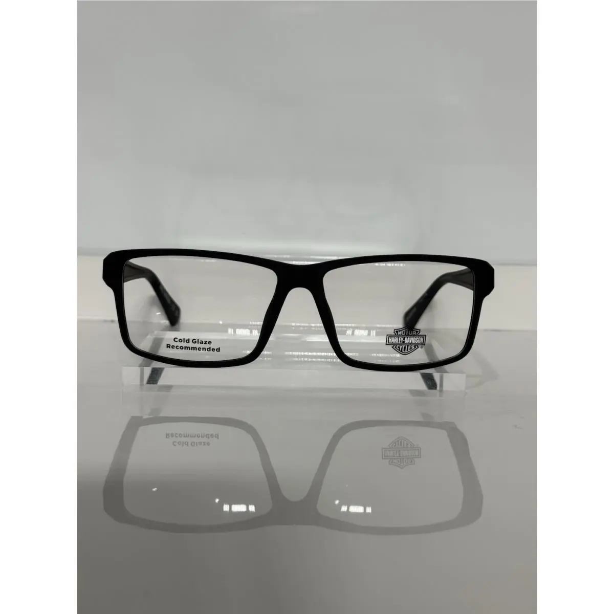 Harley Davidson HD0982 002 Matte Black Large Plastic Eyeglasses 58mm