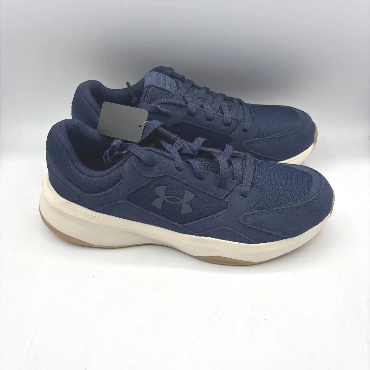 Under Armour UA Edge Suede Mens Training Shoes 10.5 Navy Blue 3027731-411