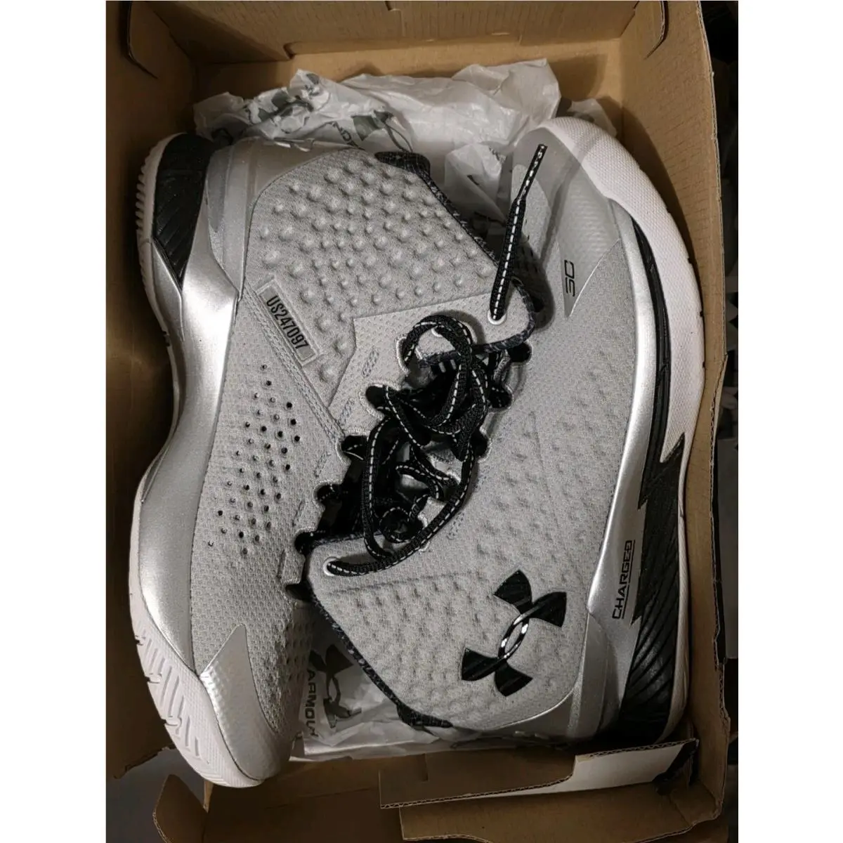 Under Armour shoes - Under Armour Curry 1 - Curry - 3024397-100 - Silver 0