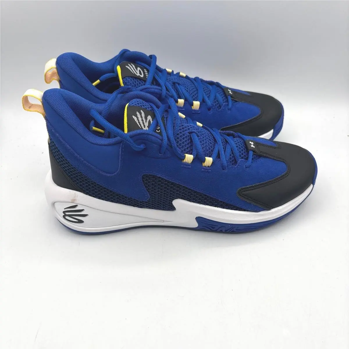 Under Armour Curry 3Z 25 Sde Mens Basketball Shoes 9.5 Blue White 6000750-400