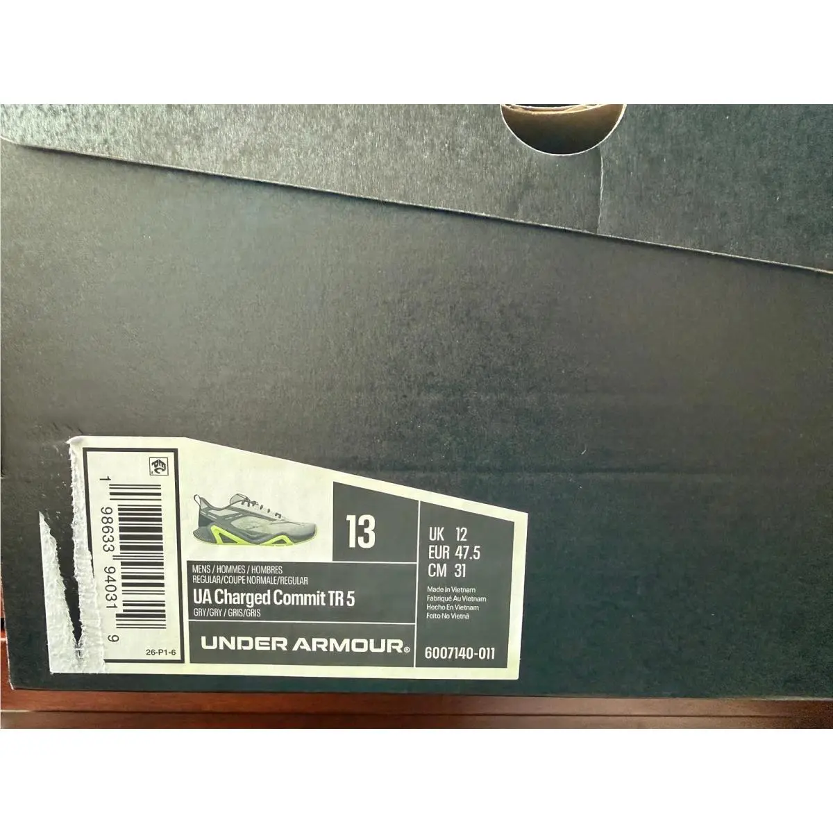Under Armour shoes - UA Charged Commit TR 5 - Gray 7