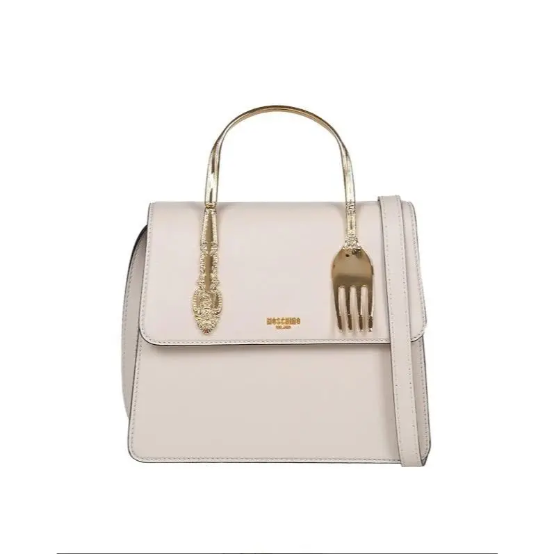 AW22 Moschino Couture Jeremy Scott Metallic Gold Fork Cutlery Crossbody Bag
