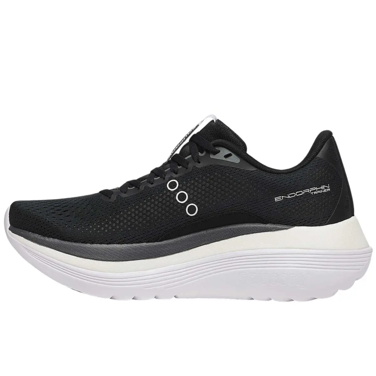 Saucony Women`s Endorphin Trainer Sneaker Black/white 8 - Black/White