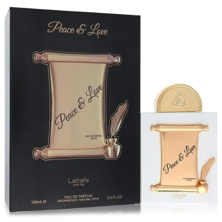 Lattafa Peace Love by Lattafa Eau De Parfum Spray Unisex 3.4 oz For Men Bra