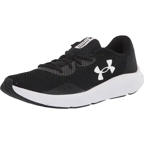 Under Armour Women`s Charged Pursuit 3 Running Shoe Black-black-white Size 8 - Black