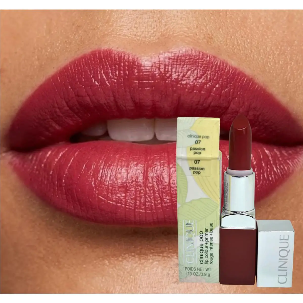 Clinique Pop Lip Colour + Primer - 07 Passion Pop 0.13oz 3.9 gr Lip Color