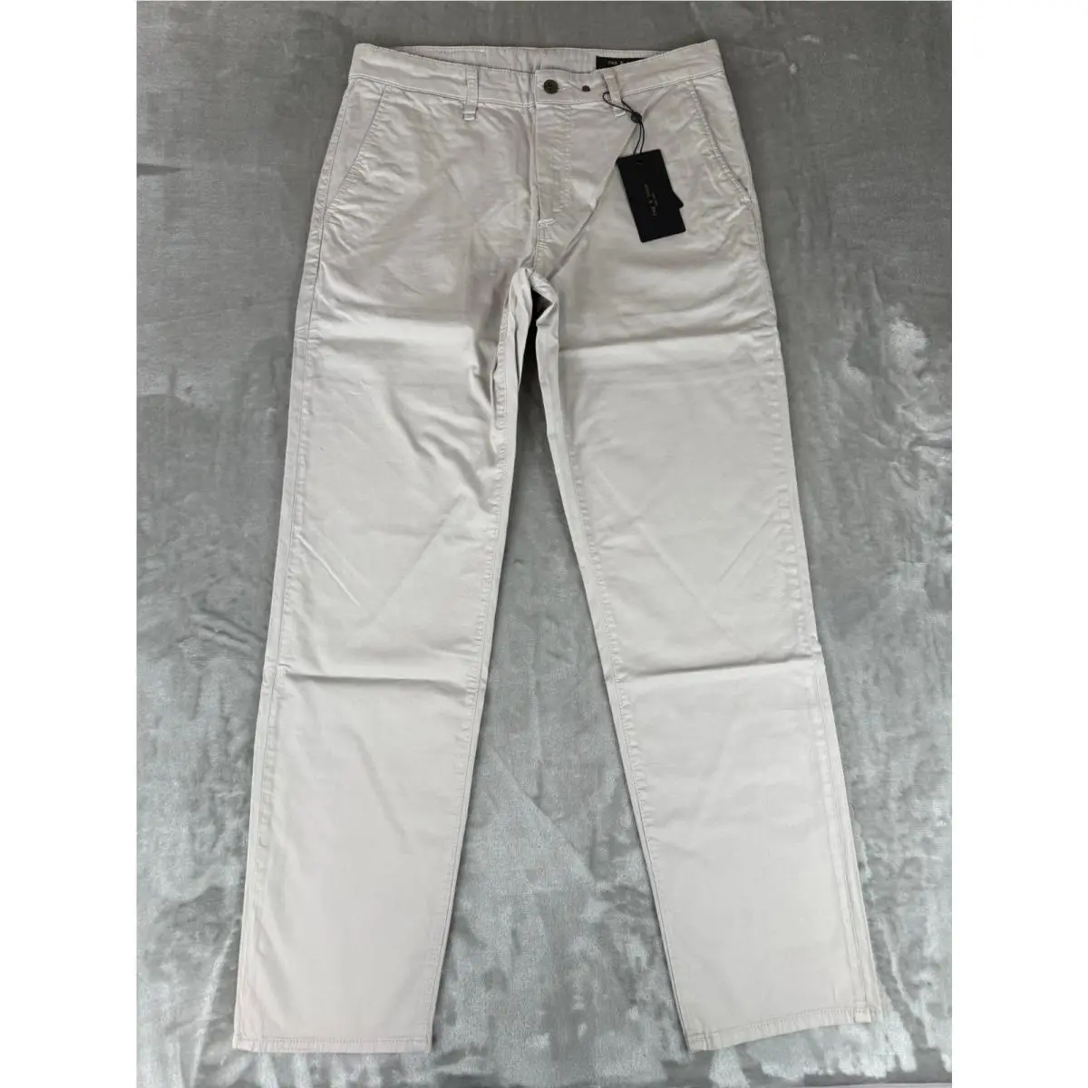 Rag Bone Standard Chino Pants Mens 33x32 Natural Gray Stretch