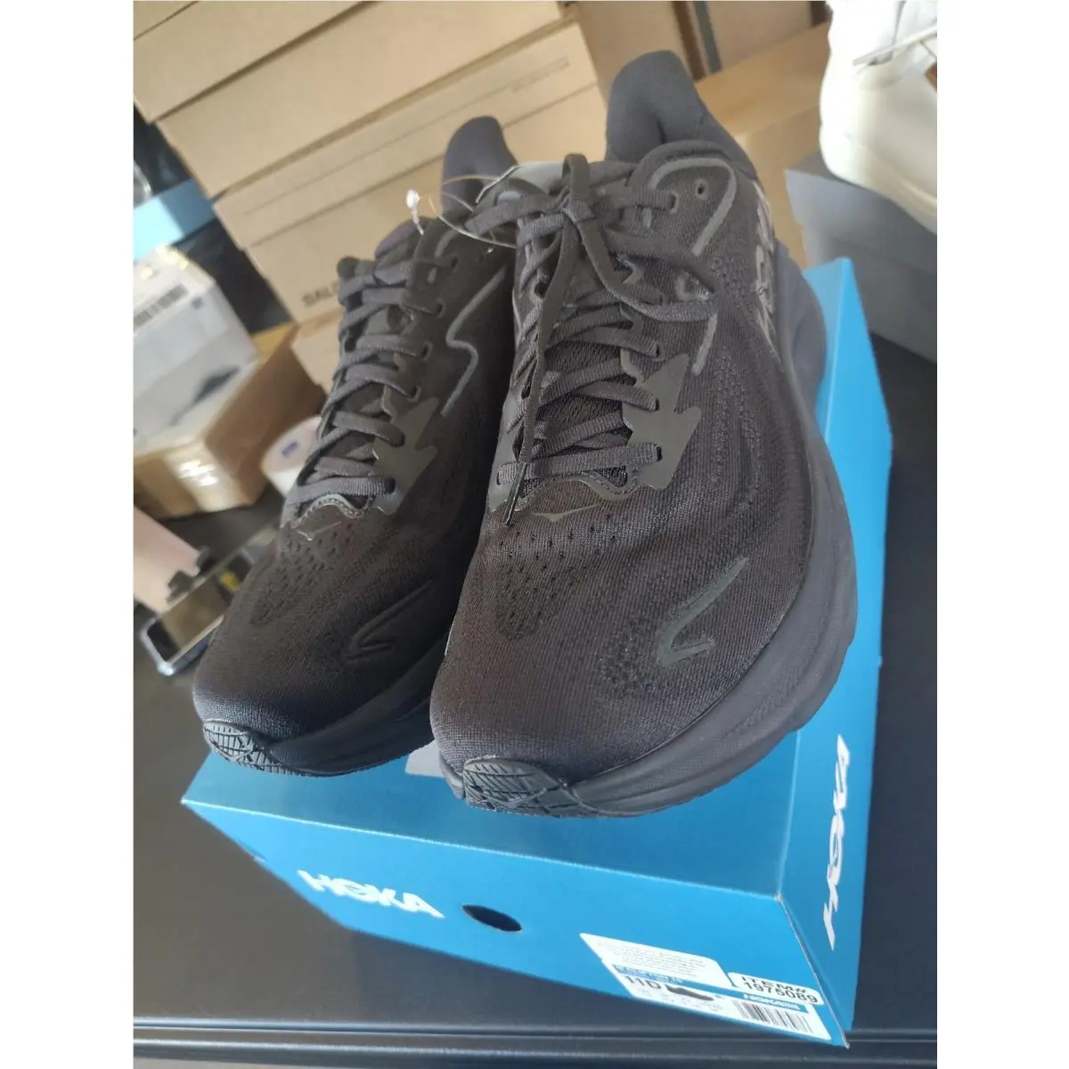 Hoka Men`s Clifton 10 Black/black Running Shoe