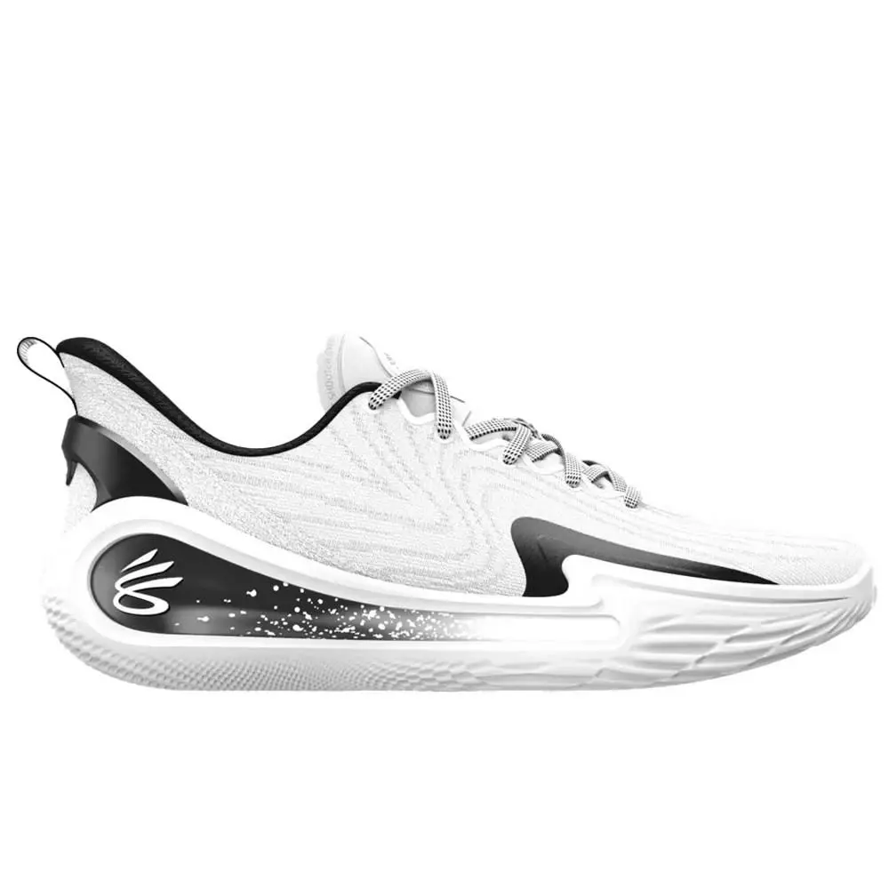 Under Armour Curry 12 Basketball Shoes White/black Men`s Size 10