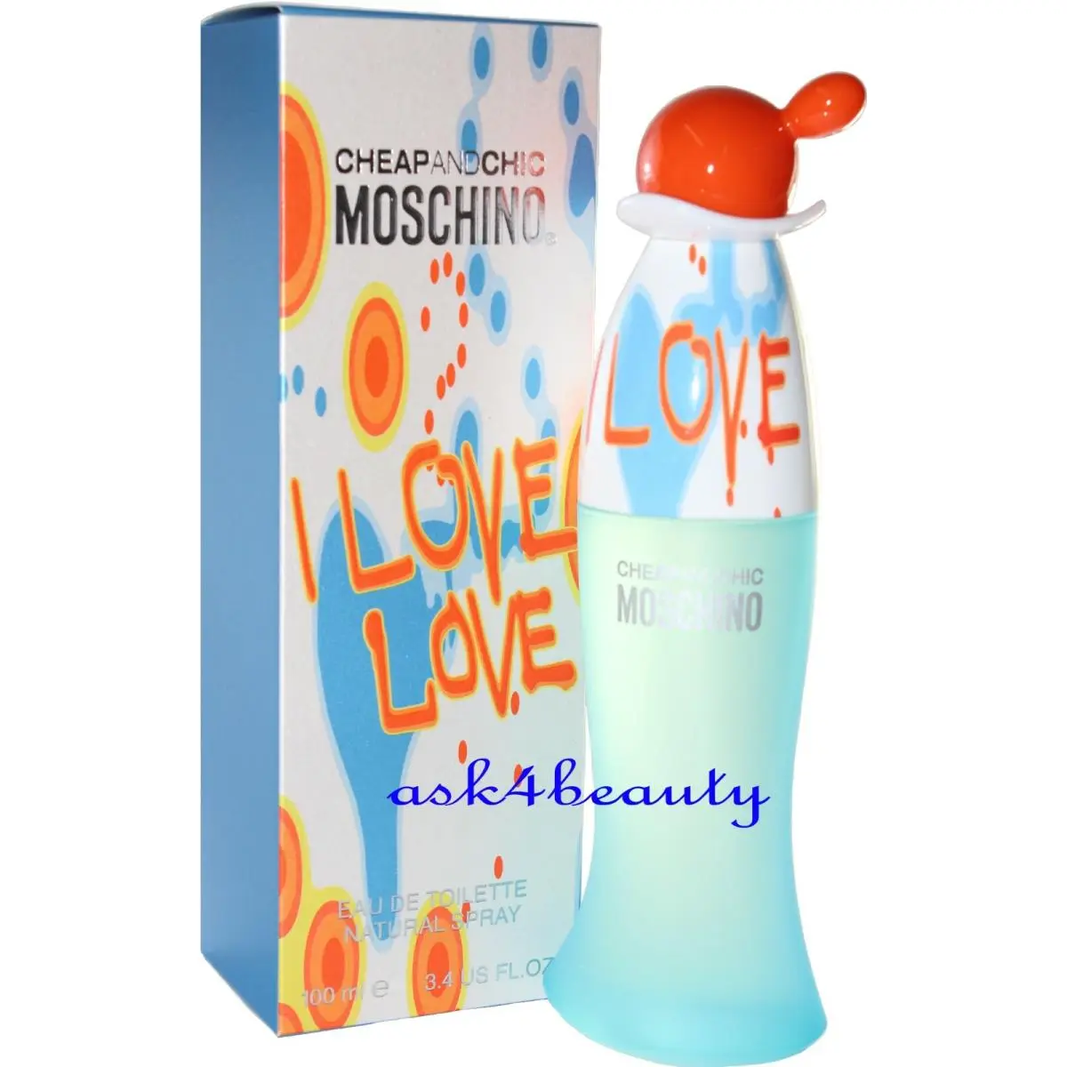 I Love Love Moschino 3.4oz/100 ml Edt Spray For Women