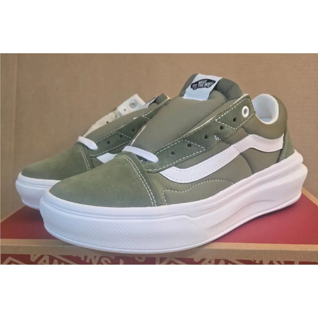 Vans Old Skool Overt CC Shoes Men`s 10.5/ Women`s 12 Loden Green VN0A7Q5EZBF